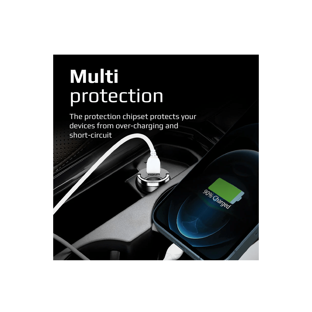 Promate Bullet-PD20 World's Smallest Car Charger with 20W Power Delivery - Black in Qatar Promate Bullet-PD20 World's Smallest Car Charger with 20W Power Delivery - Black in Qatar